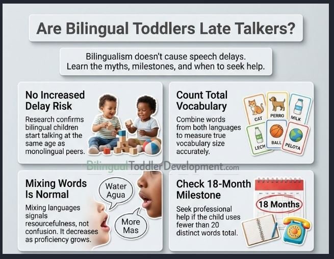Are bilingual toddlers late talkers?
