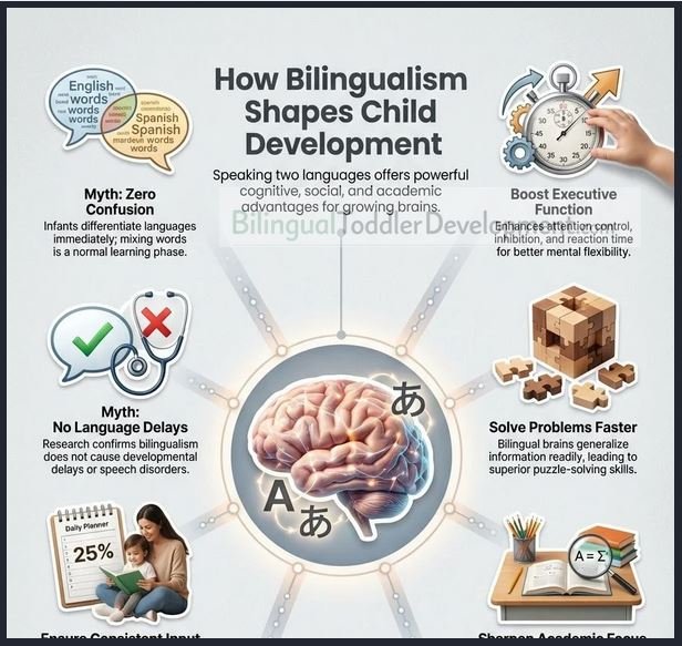 how does being bilingual affect child development?