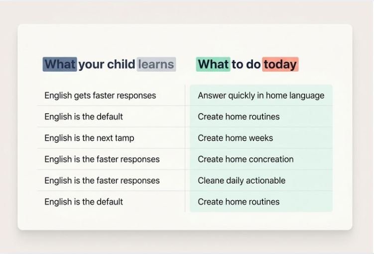 encourage bilingual toddler to speak home language