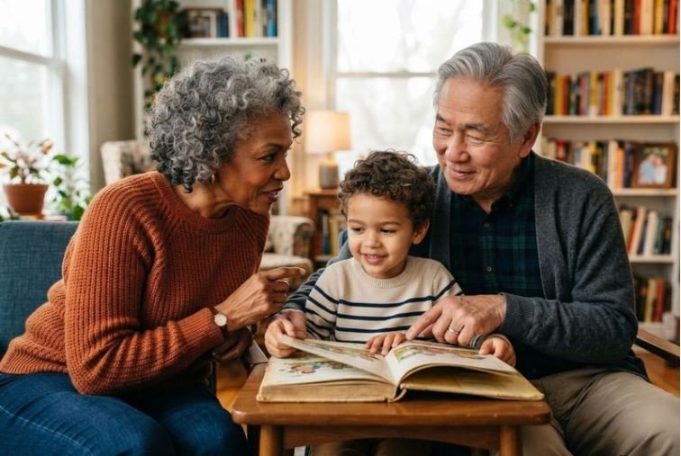 grandparents and heritage language development